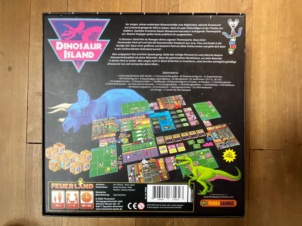 Dinosaur Island Deutsch Spiel Brettspiel Feuerland Spiele vollständig - Bild 2 von 3