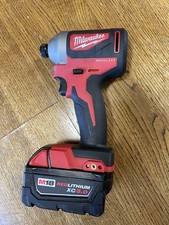 Milwaukee 2850-20 M18 18V 1/4" Hex Impact Driver and 5.0 Battery