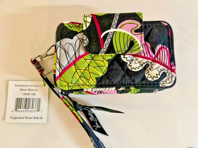Vera Bradley Smartphone Wristlet 2.0 Moon Blooms New with Tags