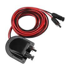 Double Cable Entry Gland Housing, Through RV Roof Solar Junction Box ABS Housing