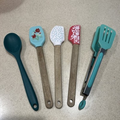 Pioneer Woman Mini Silicone Spatula Set Kitchen Cooking Baking Set