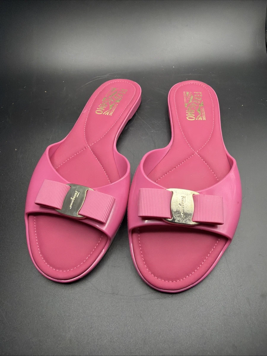 り*り様 Salvatore Ferragamo ZELIE ミュール ピンク 25+ Salvatore Ferragamo Pink Sandals for Women for sale | Updated