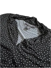 A Pea In The Pod Women’s Maternity Size M Black White Polka Dot Long Sleeve Top