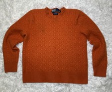 POLO Ralph Lauren 100 Italian yarn Cashmere Cable Knit Sweater Kids XL