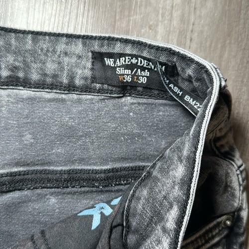 Buffalo David Bitton Ash Slim Black Story Jeans - 36x30 - Picture 8 of 9