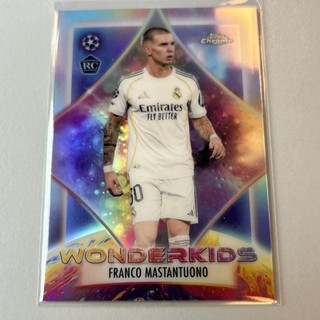 Franco Mastantuono Topps Chrome UCC #WK 7 Wonderkids RC Real Madrid 2025 26