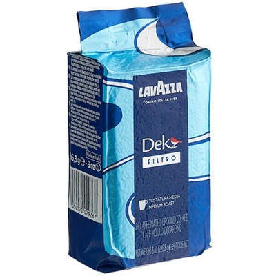 Lavazza Dek Filtro Decaf Coarse Ground Coffee 8 oz. - 20/Pieces WS-110LVCDECFGR