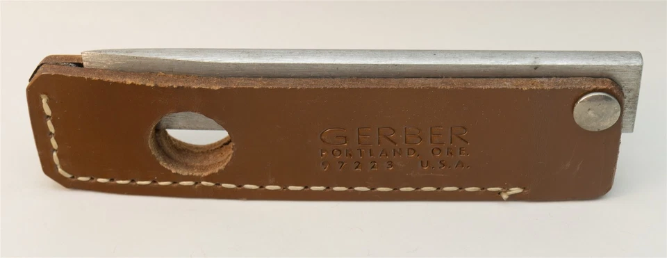 Cuchillo Plegable Afilador Acero Bolsillo Afilador 5" Deportista EE. UU. De Colección Foto 3 de 4