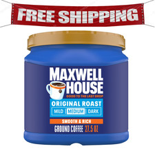 Maxwell House Original Medium Roast Ground Coffee, 27.5 oz Canister, Medium 11.61 per pound