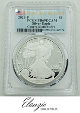 2026-P Proof American Silver Eagle Congratulations First Day of Issue PCGS PR69