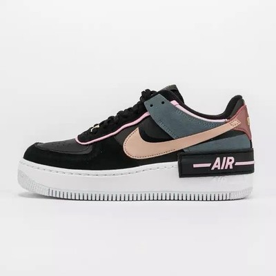 Nike Air Force 1 AF1 Shadow Damen,  Schwarz Rosa WIE NEU, selten!