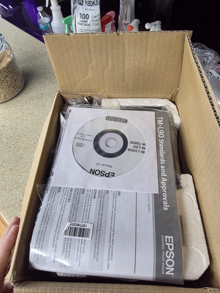 Epson TM-L90 TML90 Plus Receipt Printer M313C with USB Interface W/ AC Adapter - Image 4 of 4