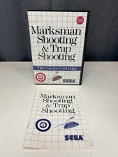 Marksman Shooting/Trap Shooting (Sega Master- Box, Manual, Cover Art - No Game