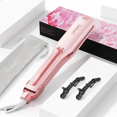 Dekuri Professional Flat Iron Hair Straightener * 1.65 Inch Ceramic 3D Floating