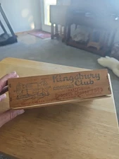 Vtg Kingsbury American Club Cheese Box . Pauly Cheese Co. Green Bay Wis.