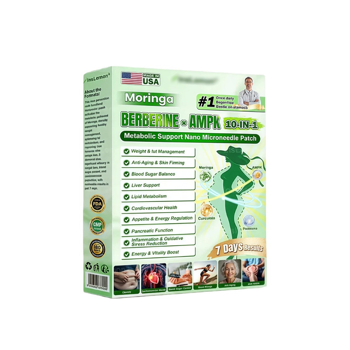 InsLemon Moringa Berberine AMPK 10-in-1 Metabolic Support Nano
