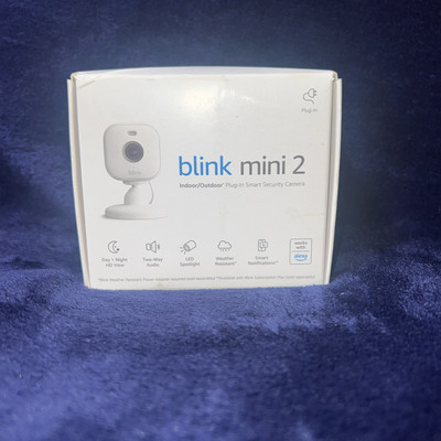 Blink Mini 2 - Indoor And Outdoor Plug-in Smart Security Camera, HD night view..