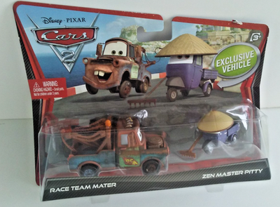 Disney Pixar Cars 2 - Race Team Mater & Zen Master Pitty