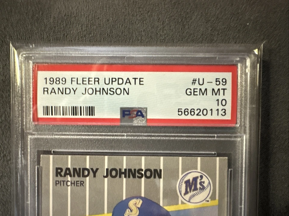 1989 Fleer Update Randy Johnson #U-59 (RC) Seattle Mariners 🔥🔥PSA 10🔥🔥 - Image 3 of 3