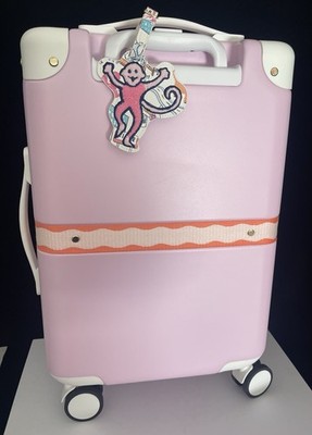 Roller Rabbit x Target 22'' Hardside Spinner Trunk Carry On Suitcase Pink New