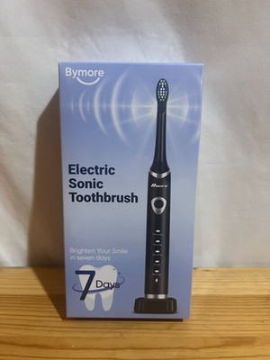 Bymore Electric Toothbrush for Adults,Travel Sonic Toothbrush with 8 Replacement
