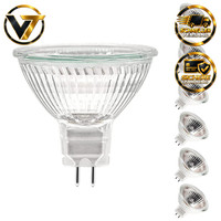 Halogen Leuchtmittel MR16 Gu5.3 Dimmbar 12V 50W Warmweiß 2700K 6Er Pack