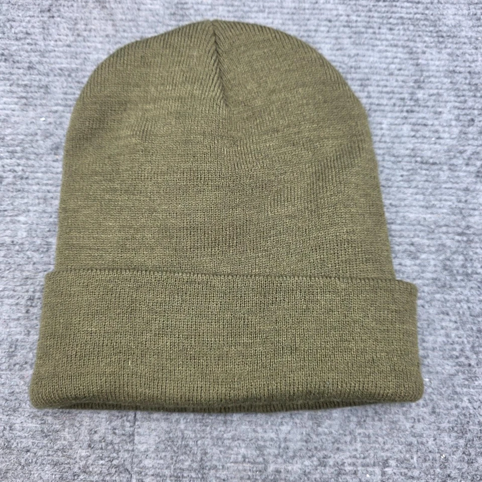 Gorro Mossy Oak Verde Oliva Tejido Puños Logo Parche Acrílico OSFM Hombres Caza Foto 2 de 3