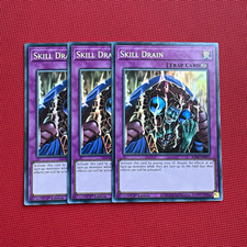 Yu-Gi-Oh! TCG Skill Drain Trap RA02-EN077 1st Ed English x3 Super Rare
