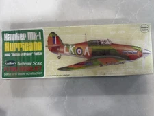 Guillows Hawker Mk-1 Hurricane Balsa MODEL KIT WS: 16-1/2" - FACTORY SEALED