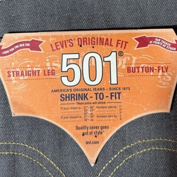 Pantalones de mezclilla Levis 501 XX de colección retráctiles talla 44 botón mosca años 2000 gris sin existencias Foto 3 de 4