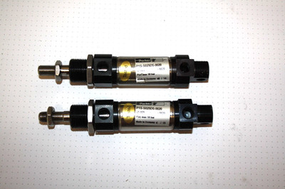 2 Stück Parker Pneumatikzylinder mit 2 Anschlüssen Öffnen und Schliessen 125 mm