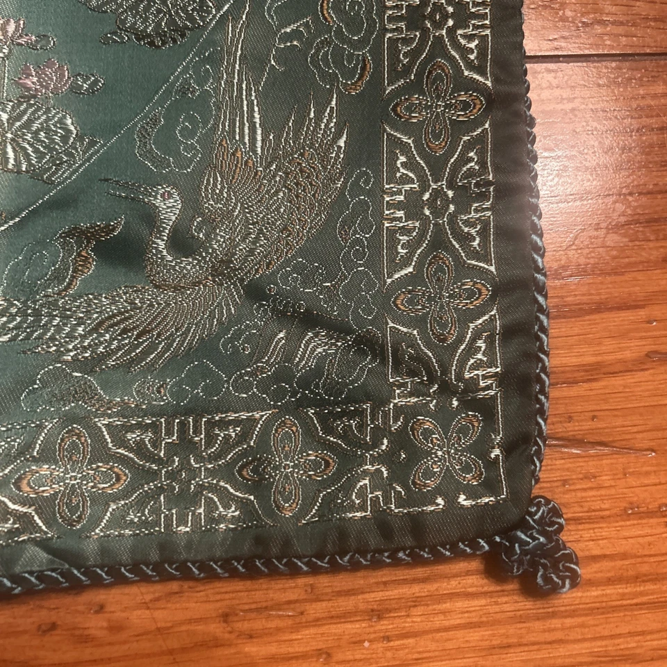 Diaqyutai State Guesthouse Chinese/Asian Embroidered Pillow Cover 17x17 Textile - Image 4 of 4