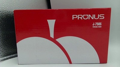 PRUNUS Red Compact Portable Power Radio J-750S AM/FM For Travel Home
