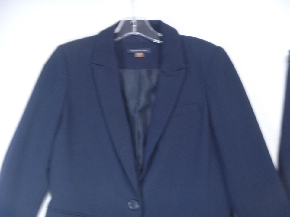 TOMMY HILFIGER Pantalón Traje Mujer Talla 4/6 Azul Marino 2 Piezas Chaqueta Talla 4 Pantalones Talla 6 Foto 3 de 4