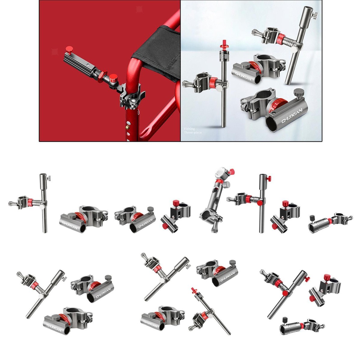 Universal Fishing Rod Holder Support Fishing Chair Mount Umbrella