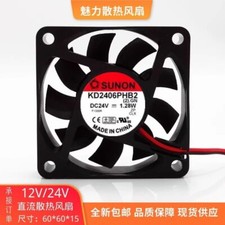 SUNON KD2406PHB2 2 .GN 6015 DC24V 1.28W 6CM 2-Wire Inverter Cooling Fan