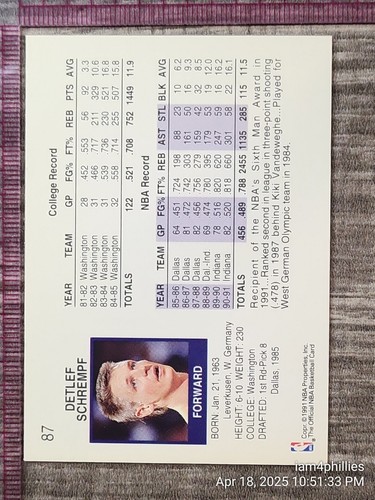 1991 NBA Hoops Series 1 Cards Complete Your Set #'s 1 -165 YOU PICK - Picture 159 of 305