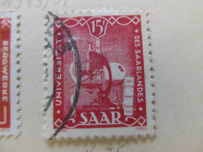 Französische Deutsche Saar 1949 15f feine gebrauchte Briefmarke A11P10F234
