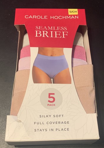 Carole Hochman Ladies' Seamless Brief 5-pack, Multicolor, S - Bild 1 von 3