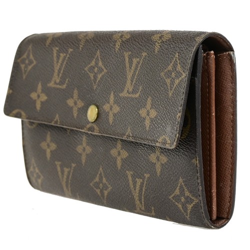 Portafoglio lungo Louis Vuitton Porte Monnaie Credit monogramma pelle M61726 05FB262 - Foto 2 di 16