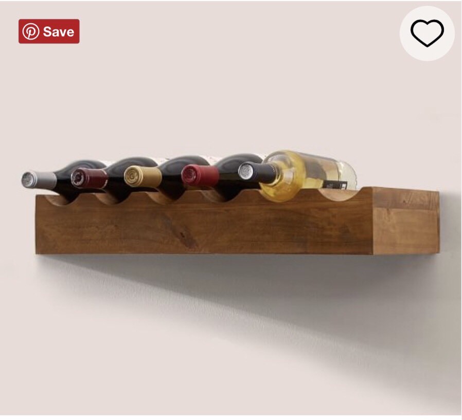 Pottery Barn Rustic Wood Shelf : Wine Bottle (vintage Spruce) | eBay