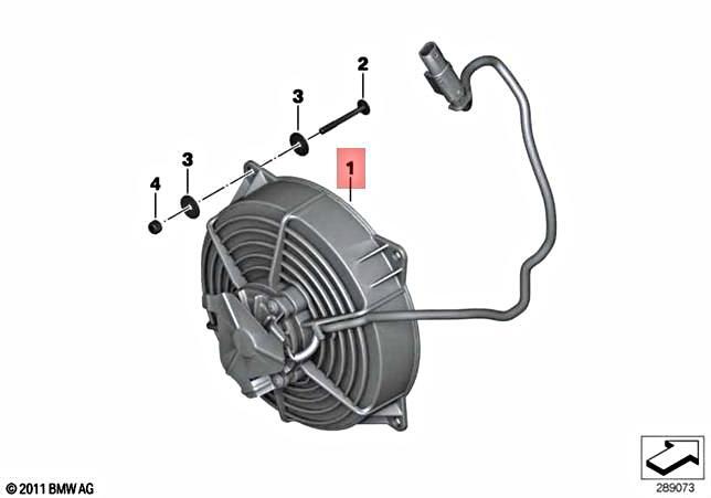 Genuine BMW K18 K19 0132 0134 0C15 0C14 Fan 17427725070 | eBay