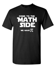 Math Side Sarcastic Humor Graphic Novelty Super Soft Ring Spun Funny T Shirt