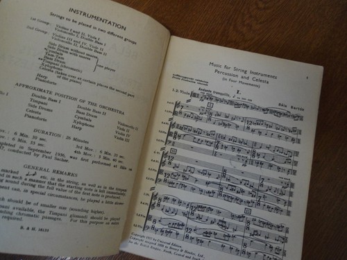 BELA BARTOK String Instruments Percussion & Celesta - Hawkes Pocket Score No.609 - Picture 8 of 21