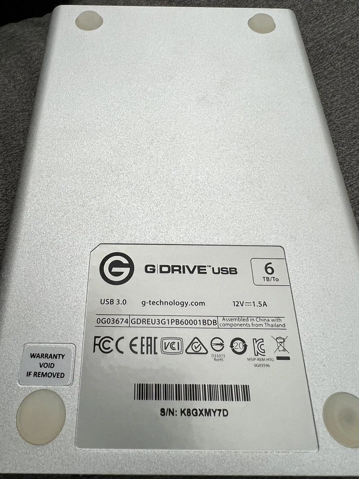 G-Technology G Drive USB 6 Tb USB 3.0 Enterprise Class 7200 RPM - Image 2 of 3