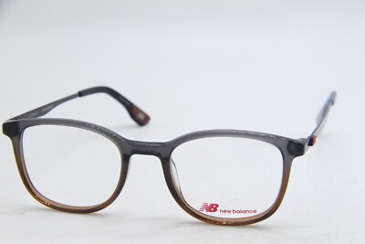 NEW NEW BALANCE NB 4053-3 GREY BROWN AUTHENTIC EYEGLASSES 49-20