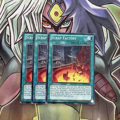PRIO-DE066 x3 Schrott Factory Common Top Zustand Yugioh