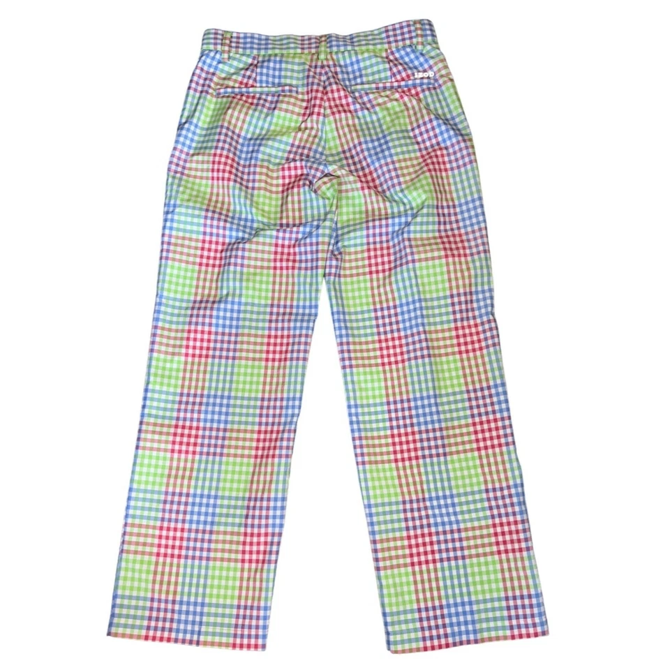 Izod Gingham Blue, Pink, Green Golf Pants Men Size 30/29 - Image 3 of 4