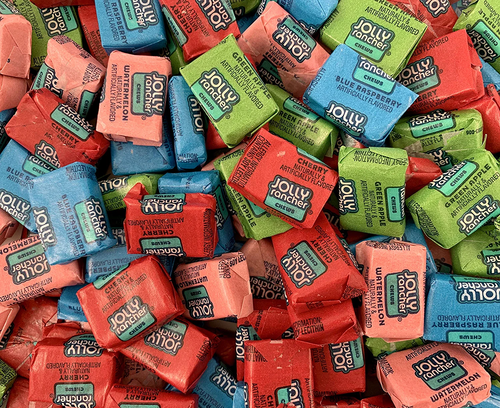 JOLLY RANCHER Fruit Chews Candy, Individually Wrapped, 4 Flavors (2 Pound Bag) - 第 1/6 張圖片
