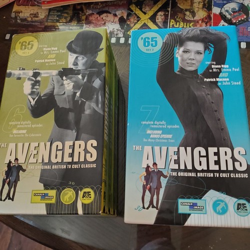 Diana Rigg In The Avengers Set 1 And 2  On 6 Vhs 13 Episodes Patrick Macnee  - Afbeelding 1 van 3